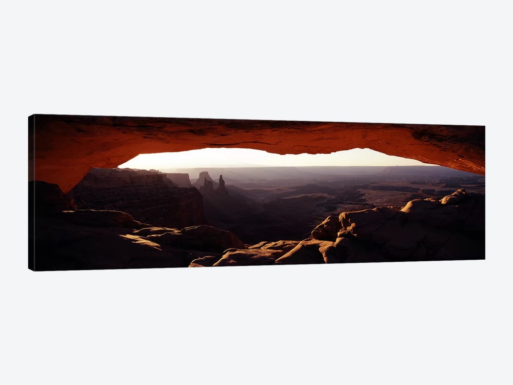 Morning View Through Mesa Arch, Canyonlands National Park, Utah, USA by Panoramic Images 1-piece Canvas Art Print