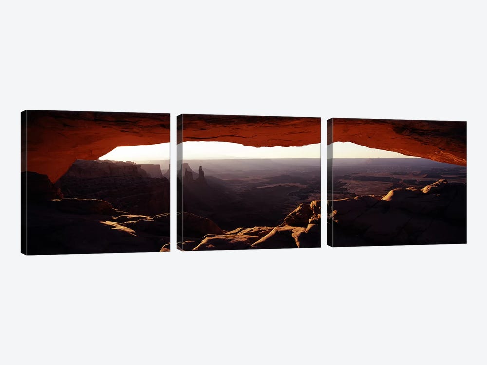 Morning View Through Mesa Arch, Canyonlands National Park, Utah, USA by Panoramic Images 3-piece Art Print