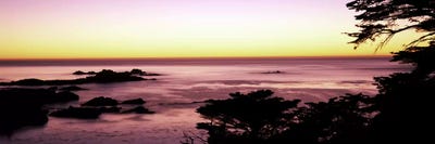 Sea at sunset, Point Lobos State Reserve, Carmel, Monterey County, California, USA #2 by Panoramic Images canvas print