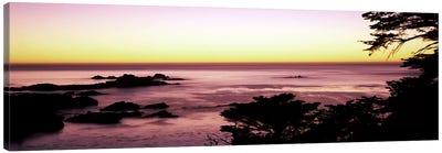 Sea at sunset, Point Lobos State Reserve, Carmel, Monterey County, California, USA #2 Canvas Art Print - Monterey