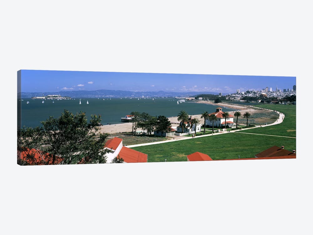 Buildings in a park, Crissy Field, San Francisco, California, USA by Panoramic Images 1-piece Art Print
