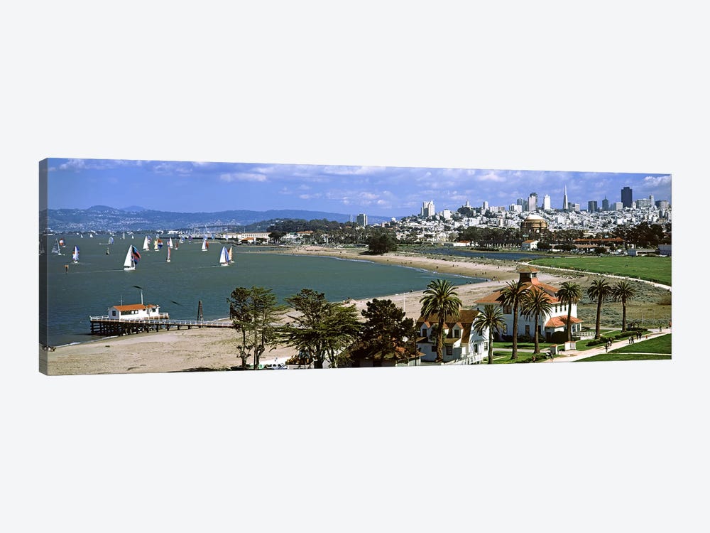 Buildings in a park, Crissy Field, San Francisco, California, USA #2 by Panoramic Images 1-piece Canvas Artwork