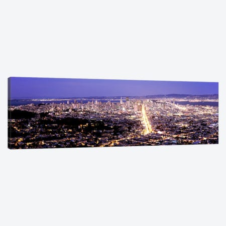 Aerial view of a city, San Francisco, California, USA Canvas Print #PIM7828} by Panoramic Images Canvas Art Print