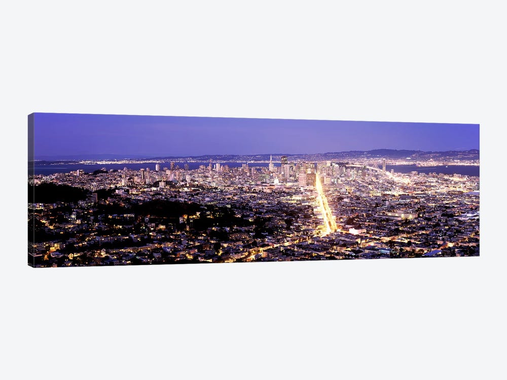 Aerial view of a city, San Francisco, California, USA by Panoramic Images 1-piece Canvas Print
