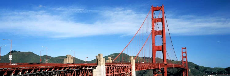 Suspension bridge across a bay, Golden Gate Bridge, San Francisco Bay, San Francisco, California, USA #3 by Panoramic Images wall art