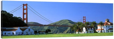 Bridge viewed from a park, Golden Gate Bridge, Crissy Field, San Francisco, California, USA Canvas Art Print - Golden Gate Bridge
