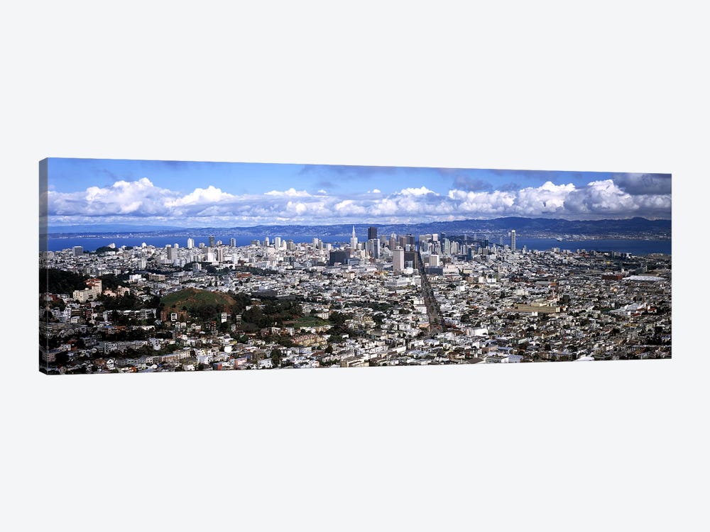 Cityscape viewed from the Twin Peaks, San Francisco, California, USA #2 by Panoramic Images 1-piece Art Print