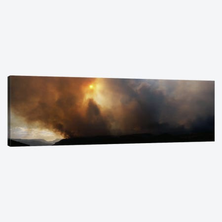 Smoke from a forest fire, Zion National Park, Washington County, Utah, USA Canvas Print #PIM7858} by Panoramic Images Canvas Wall Art