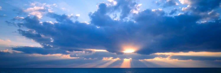 Heavenly Cloudy Sunset Over The Gulf Of Mexico