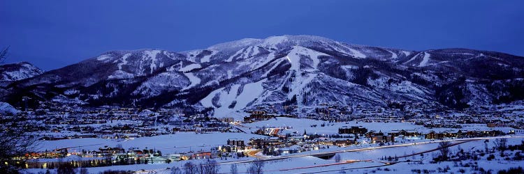 Illuminated Landscape, Mt. Werner, Steamboat Springs, Routt County, Colorado, USA