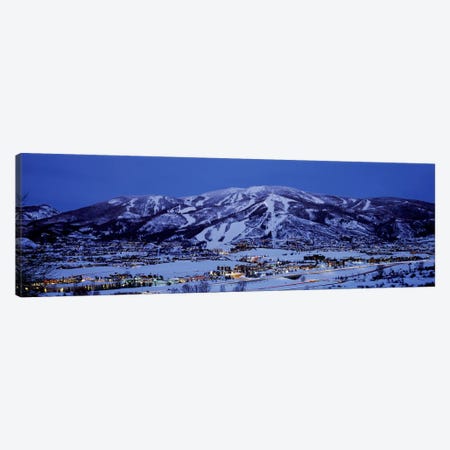 Illuminated Landscape, Mt. Werner, Steamboat Springs, Routt County, Colorado, USA Canvas Print #PIM7861} by Panoramic Images Canvas Art Print