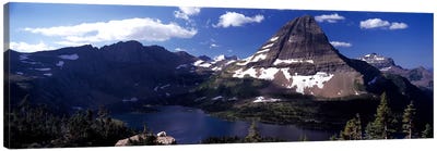 Bearhat Mountain & Hidden Lake, Glacier National Park, Montana, USA Canvas Art Print - Montana Art