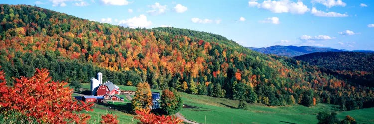 Autumnal Countryside Landscape, Hillside Acres Farm, Barnet, Vermont, USA