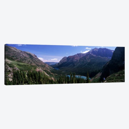 Mountain Valley Landscape, Glacier National Park, Montana, USA Canvas Print #PIM7875} by Panoramic Images Art Print
