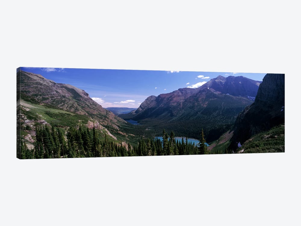 Mountain Valley Landscape, Glacier National Park, Montana, USA by Panoramic Images 1-piece Art Print