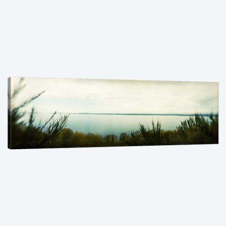 Park along an inlet, Puget Sound, Discovery Park, Magnolia, Seattle, Washington State, USA Canvas Print #PIM7884} by Panoramic Images Canvas Art