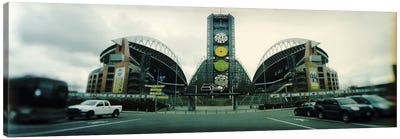 Facade of a stadium, Qwest Field, Seattle, Washington State, USA Canvas Art Print - Football Art