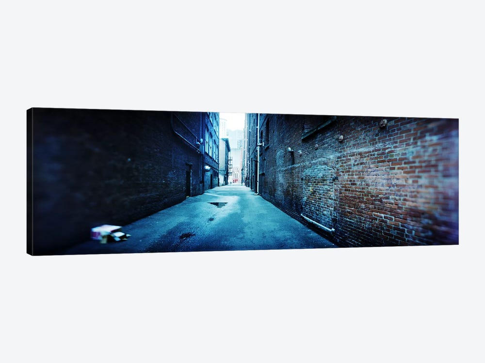 Buildings along an alley, Pioneer Square, Seattle, Washington State, USA by Panoramic Images 1-piece Canvas Art Print