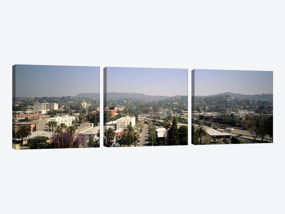 Buildings in a city, Hollywood, City of Los Angeles, California, USA by Panoramic Images 3-piece Art Print