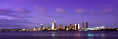 USACalifornia, San Diego, dusk by Panoramic Images canvas print