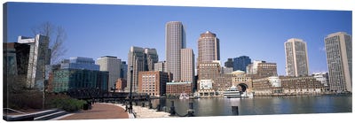 Buildings in a city, Boston, Suffolk County, Massachusetts, USA Canvas Art Print - Boston Art