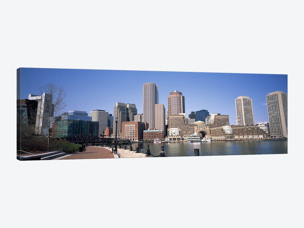 Buildings in a city, Boston, Suffolk County, Massachusetts, USA by Panoramic Images 1-piece Canvas Wall Art