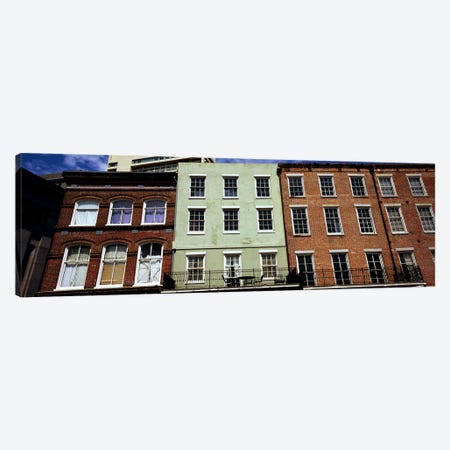 Low angle view of buildings, Riverwalk Area, New Orleans, Louisiana, USA Canvas Print #PIM7896} by Panoramic Images Canvas Print