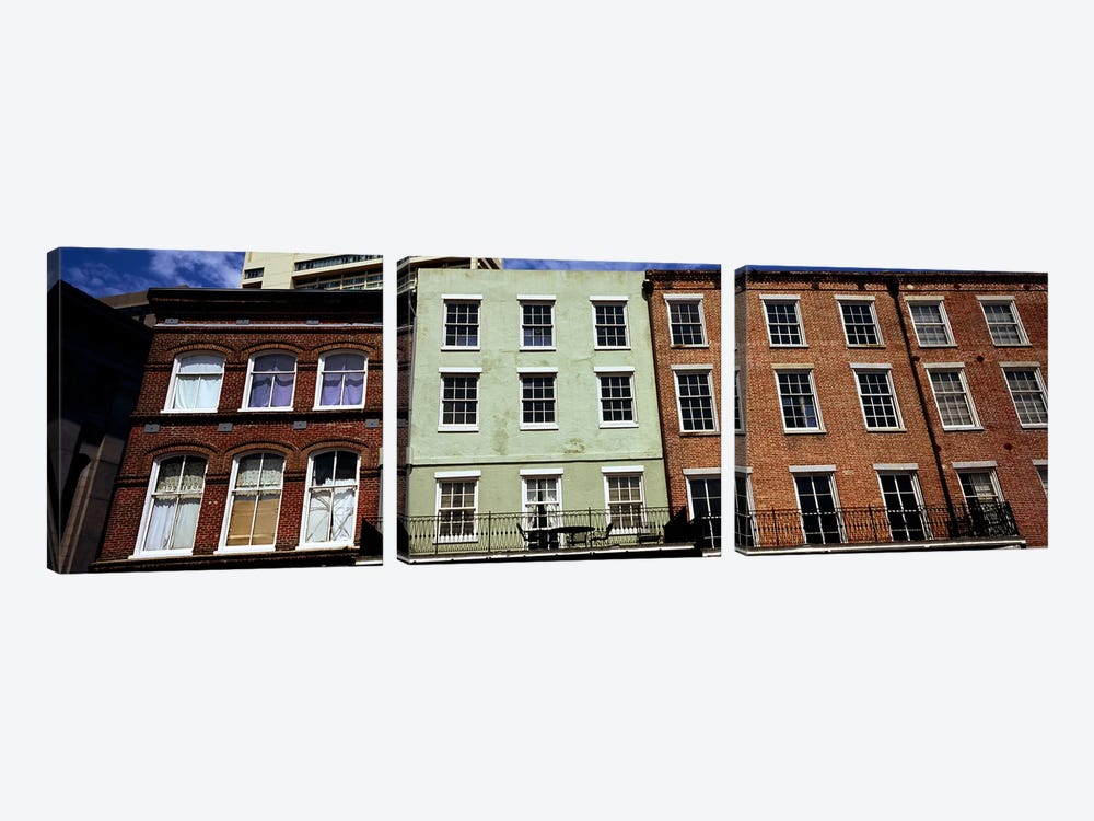 Low angle view of buildings, Riverwalk Area, New Orleans, Louisiana, USA by Panoramic Images 3-piece Canvas Wall Art