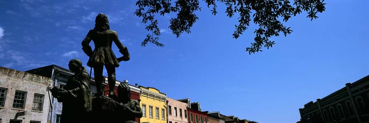 Statues in front of buildings, French Market, French Quarter, New Orleans, Louisiana, USA by Panoramic Images wall art