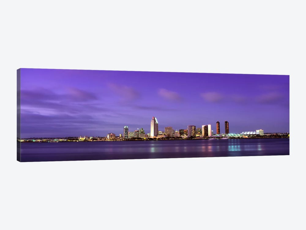 USACalifornia, San Diego, dusk by Panoramic Images 1-piece Canvas Wall Art