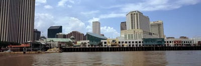 Buildings viewed from the deck of a ferry, New Orleans, Louisiana, USA by Panoramic Images acrylic art print