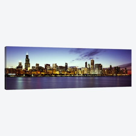 Buildings at the waterfront, Lake Michigan, Chicago, Cook County, Illinois, USA Canvas Print #PIM7908} by Panoramic Images Canvas Wall Art