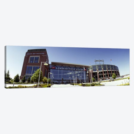Facade of a stadium, Lambeau Field, Green Bay, Wisconsin, USA Canvas Print #PIM7910} by Panoramic Images Canvas Print