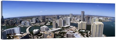 Aerial view of a city, Miami, Miami-Dade County, Florida, USA 2008 #2 Canvas Art Print - Miami Skylines