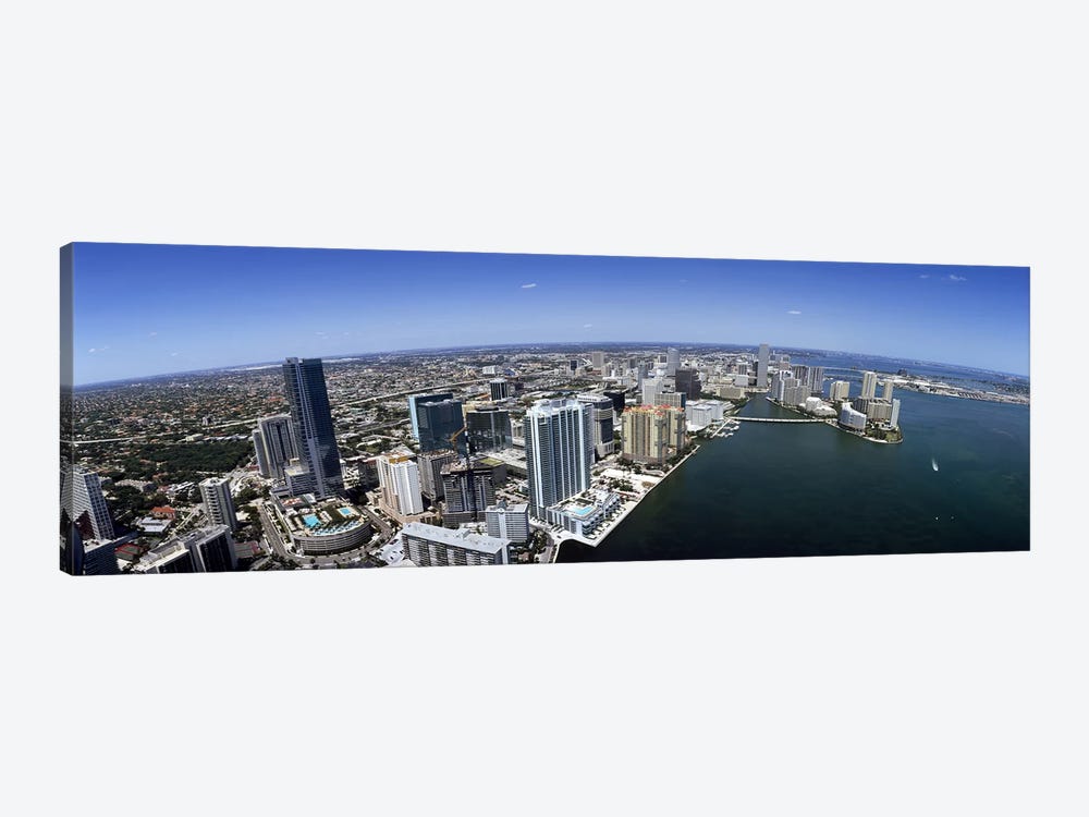Aerial view of a cityMiami, Miami-Dade County, Florida, USA by Panoramic Images 1-piece Art Print