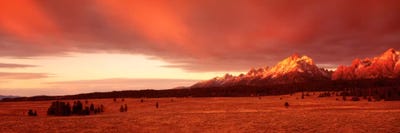 Sunrise Grand Teton National Park WY USA by Panoramic Images multi panel art