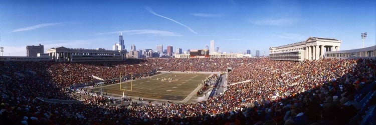 Spectators watching a football matchSoldier Field, Lake Shore Drive, Chicago, Cook County, Illinois, USA