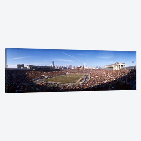 Spectators watching a football matchSoldier Field, Lake Shore Drive, Chicago, Cook County, Illinois, USA Canvas Print #PIM7922} by Panoramic Images Canvas Artwork