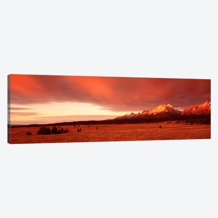 Sunrise Grand Teton National Park WY USA Canvas Print #PIM792} by Panoramic Images Canvas Art