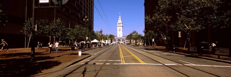 Tourists at a market place, Ferry Building, San Francisco, California, USA by Panoramic Images wall art