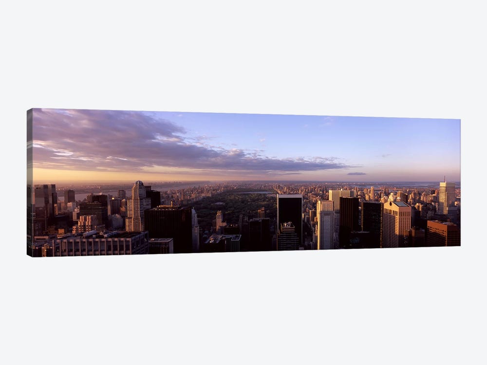 Cityscape at sunset, Central Park, East Side of Manhattan, New York City, New York State, USA 2009 by Panoramic Images 1-piece Canvas Wall Art