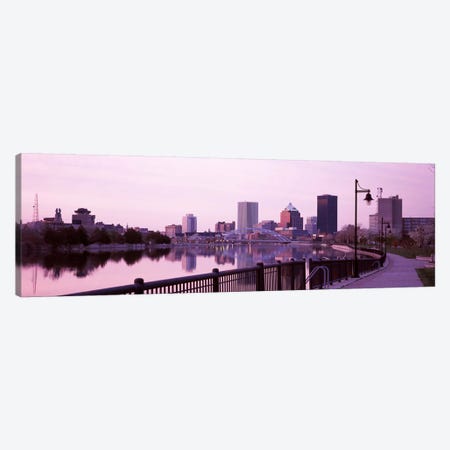 Buildings at the waterfront, Genesee, Rochester, Monroe County, New York State, USA Canvas Print #PIM7936} by Panoramic Images Canvas Art