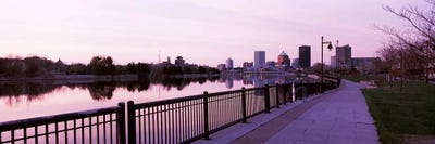 Buildings at the waterfront, Genesee, Rochester, Monroe County, New York State, USA #2 by Panoramic Images framed canvas print