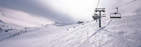 Austria: Ski lifts in a ski resort, Kitzbuhel Alps, Wildschonau, Kufstein, Tyrol, Austria by Panoramic Images
