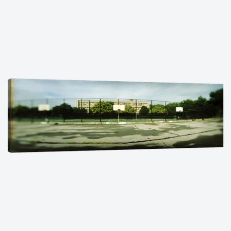 Basketball court in a public park, McCarran Park, Greenpoint, Brooklyn, New York City, New York State, USA Canvas Print #PIM7962} by Panoramic Images Canvas Artwork