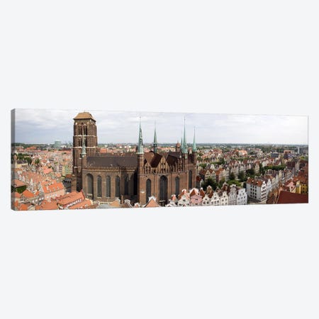 Cathedral in a citySt. Mary's Church, Gdansk, Pomeranian Voivodeship, Poland Canvas Print #PIM7963} by Panoramic Images Canvas Artwork