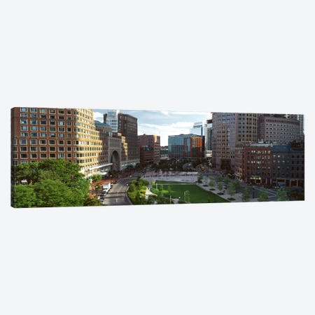 Buildings in a city, Atlantic Avenue, Wharf District, Boston, Suffolk County, Massachusetts, USA Canvas Print #PIM7967} by Panoramic Images Art Print