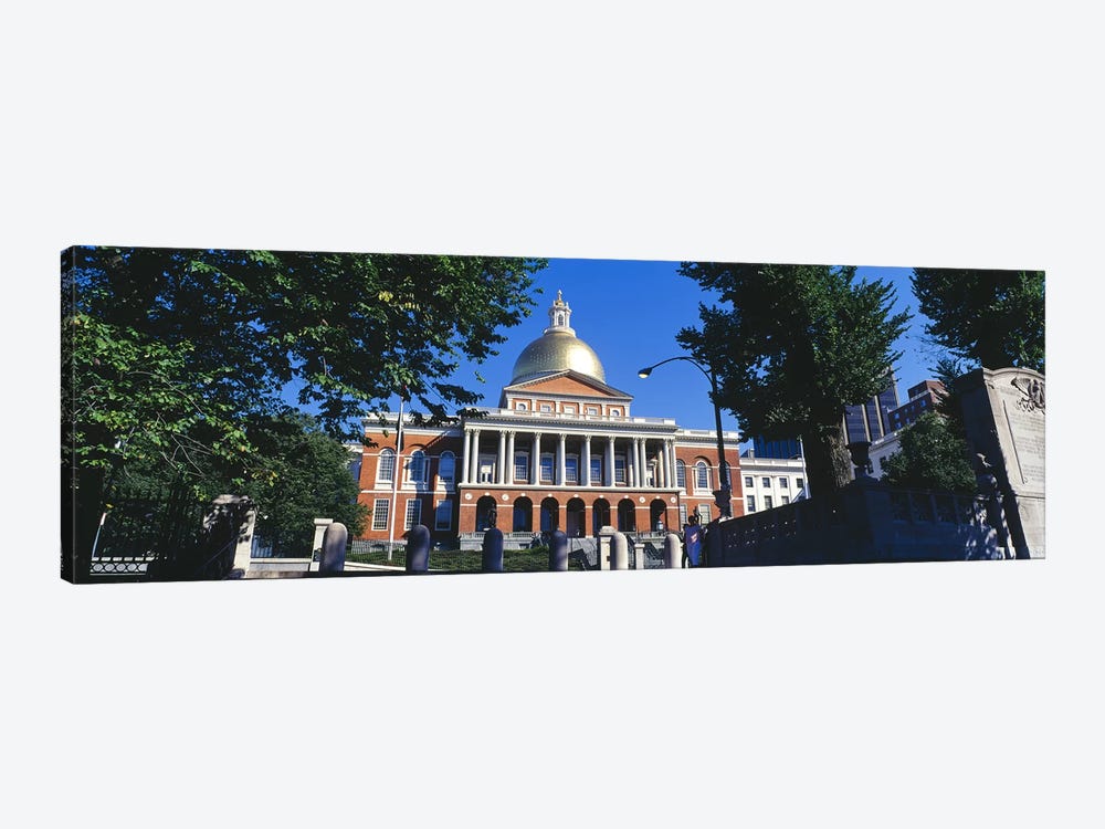 Facade of a government building, Massachusetts State Capitol, Boston, Suffolk County, Massachusetts, USA by Panoramic Images 1-piece Canvas Wall Art