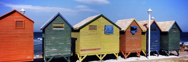South Africa: Colorful huts on the beach, St. James Beach, Cape Town, Western Cape Province, South Africa by Panoramic Images