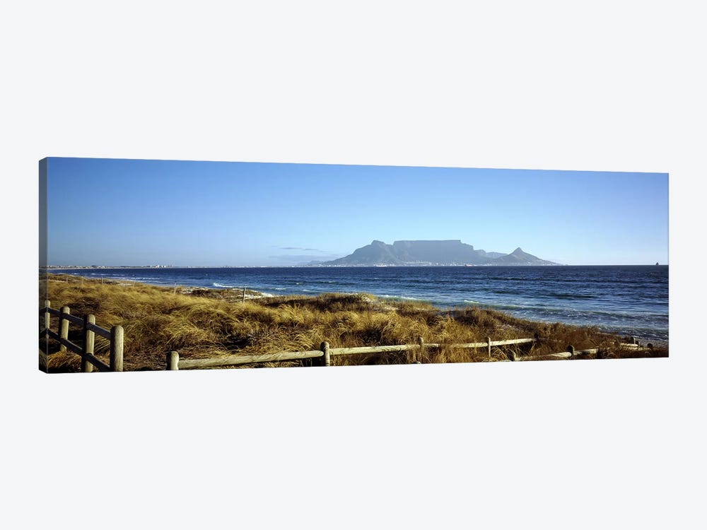 Distant View Of Devil's Peak, Table Mountain And Lion's Head From Bloubergstrand, Western Cape, South Africa by Panoramic Images 1-piece Art Print